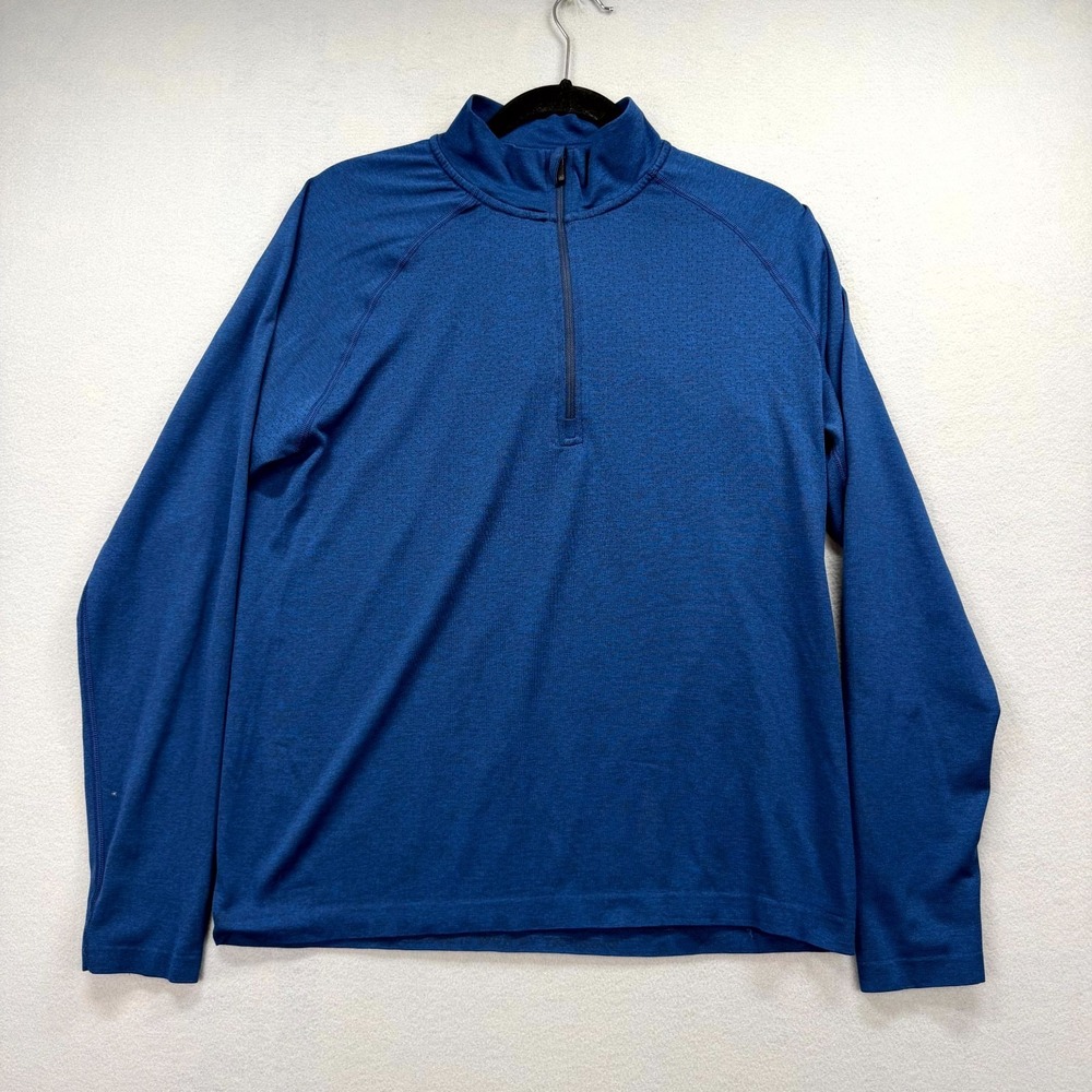 Rhone 1/4 Zip‎ Pullover Mens Blue M Versatility Seamless Golf Tech Performance